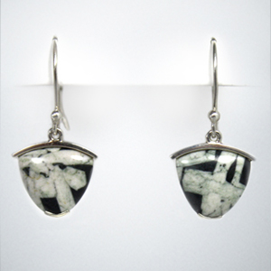 Japanese Writing Stone Earrings