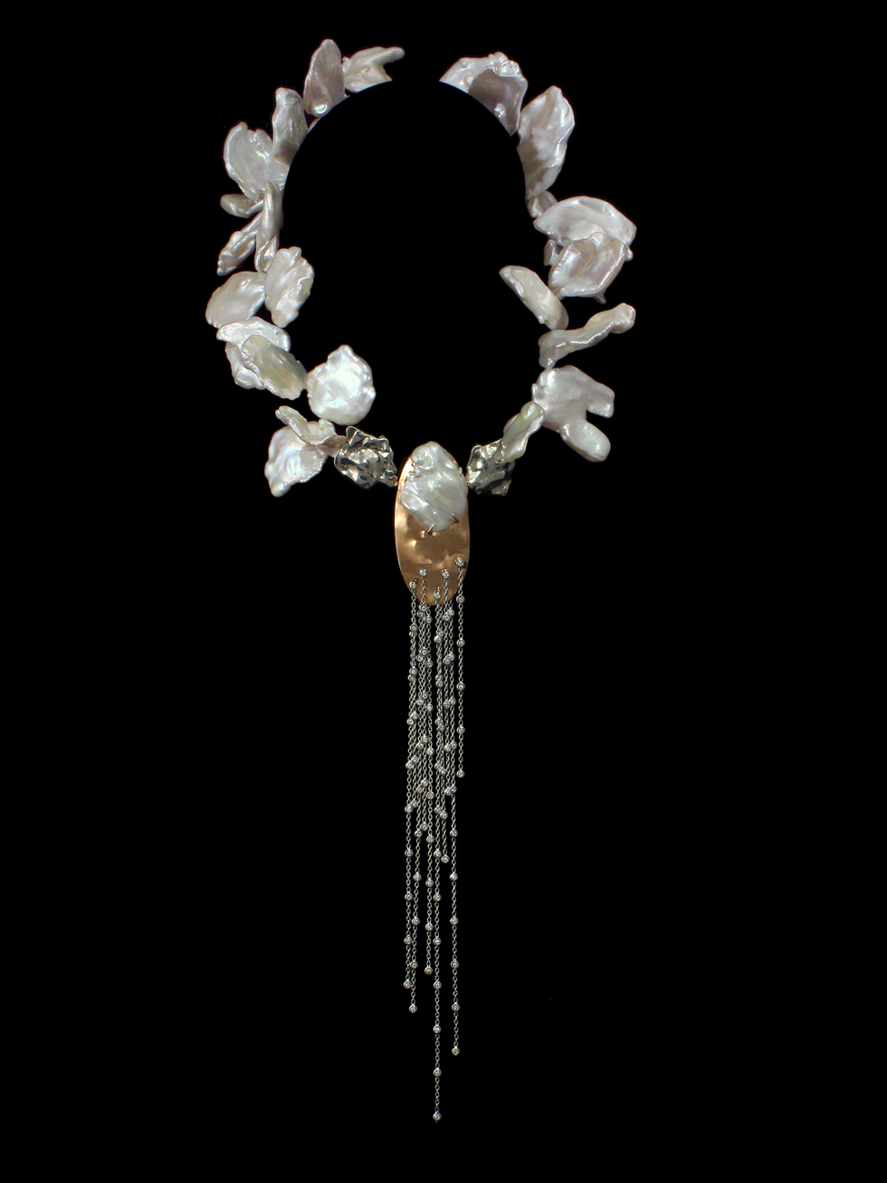 Vickie Riggs Designs - Keshi Boa Necklace