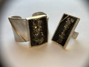 Pyrite & Slate Brac/Rng