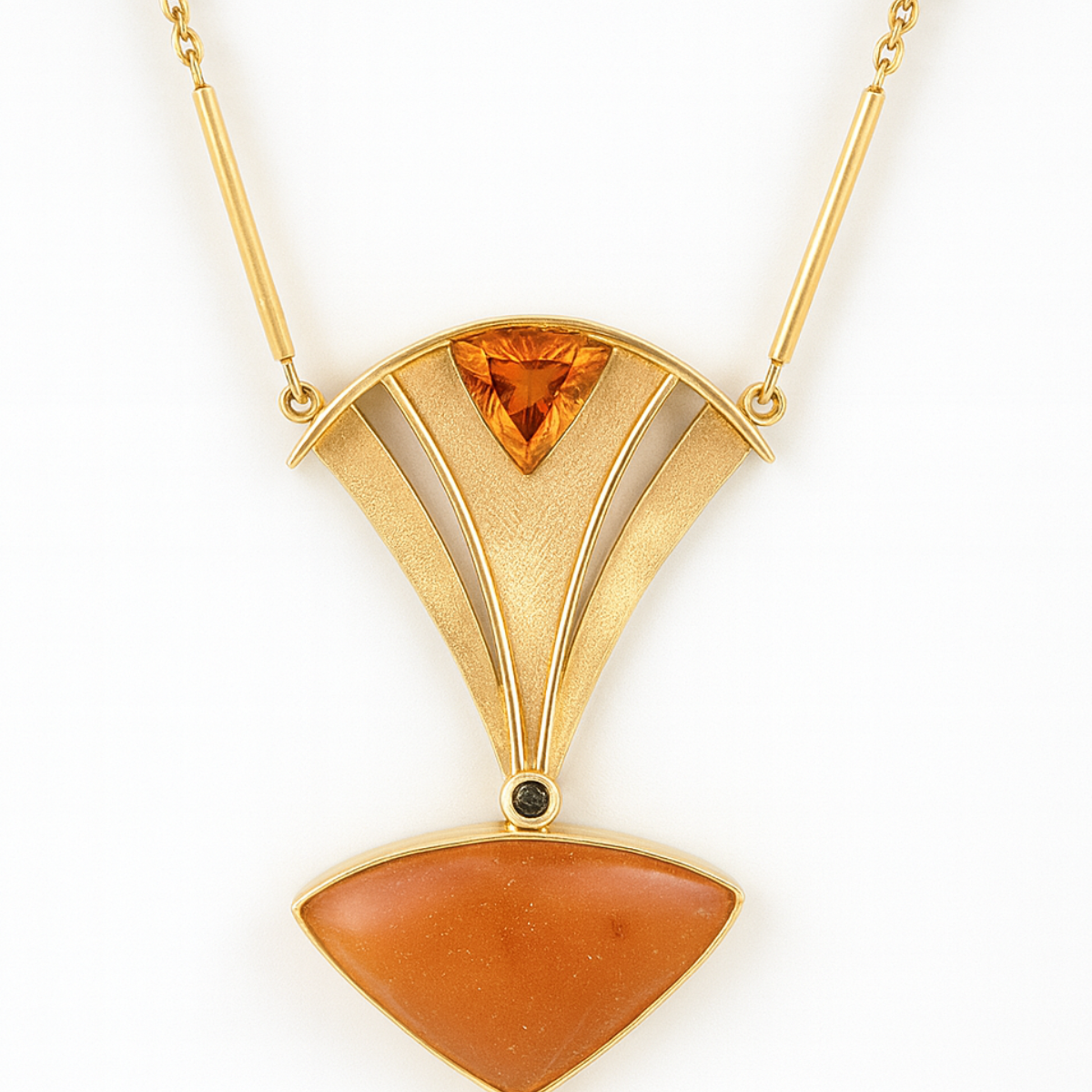 Drusy Spessartite Necklace