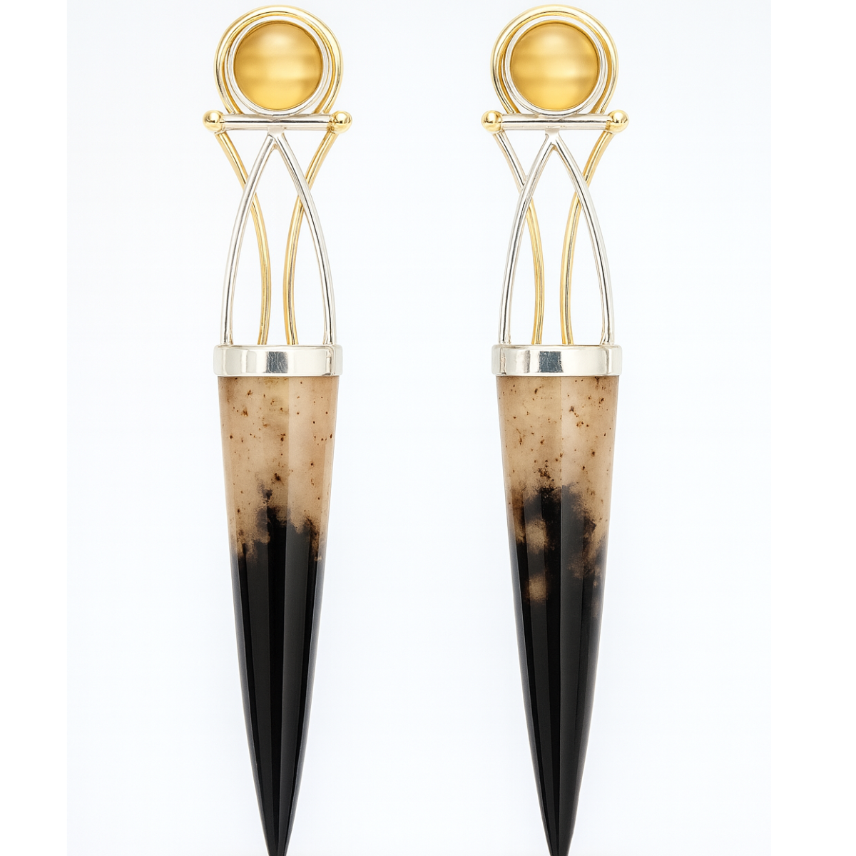Fossilized Palmwood Earrings