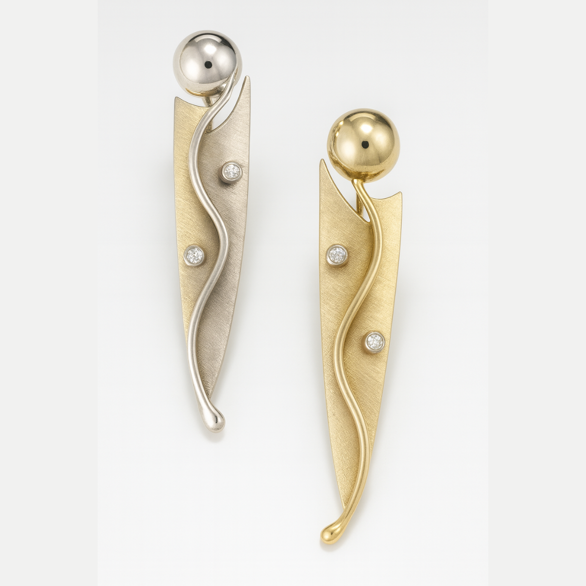 Reverse Gold Earrings