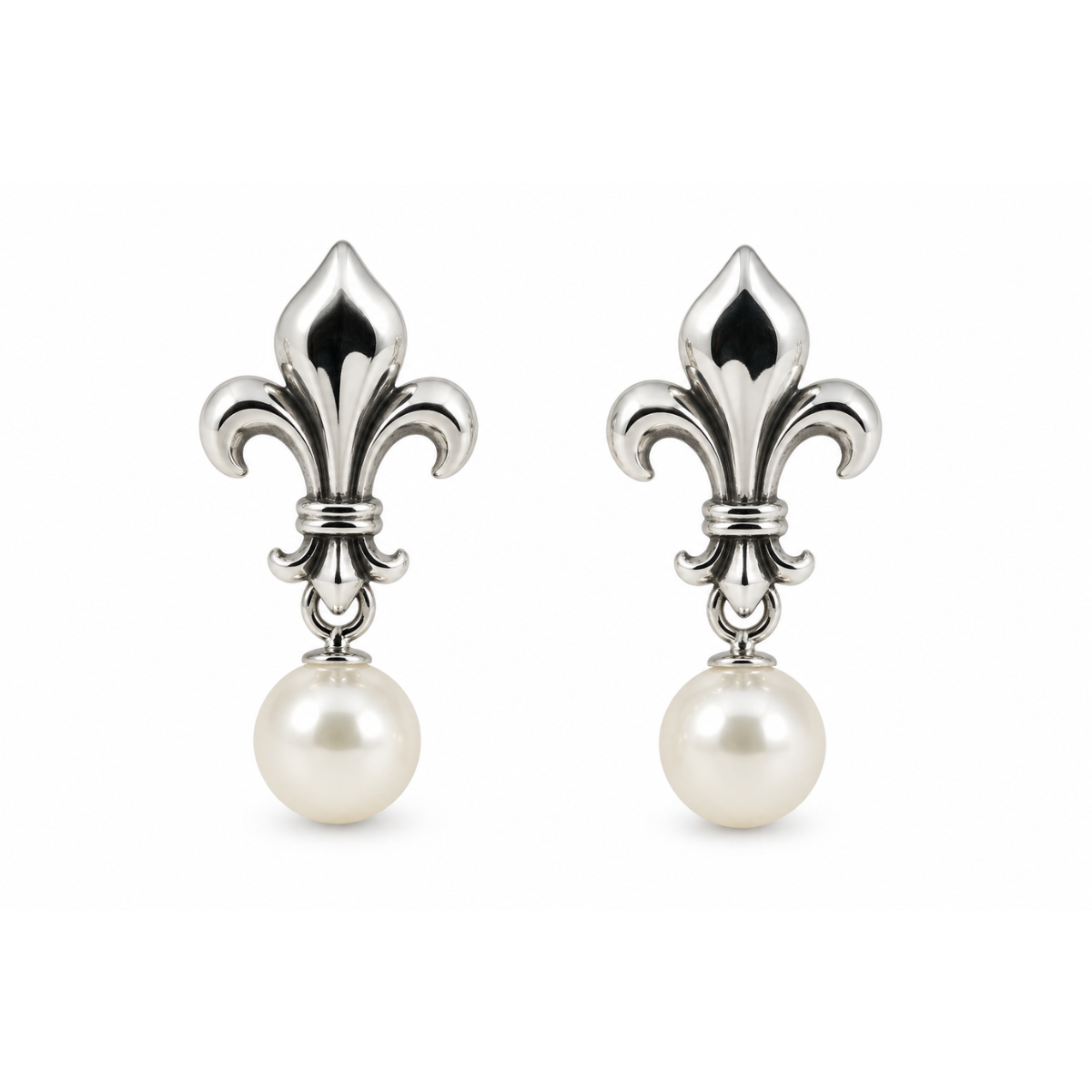 Royal Fleur Pearl Earrings
