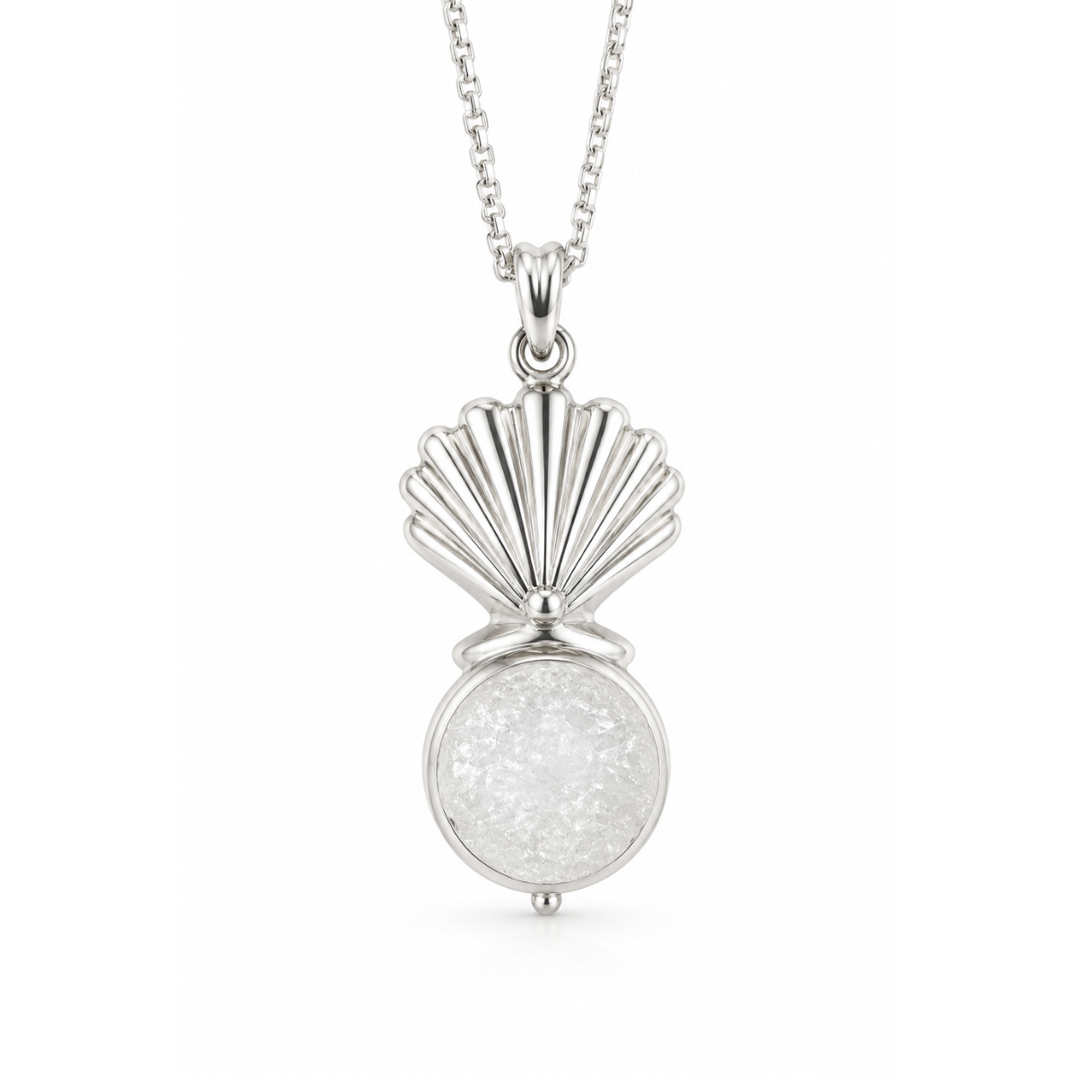 Seaside Drusy Shell Necklace