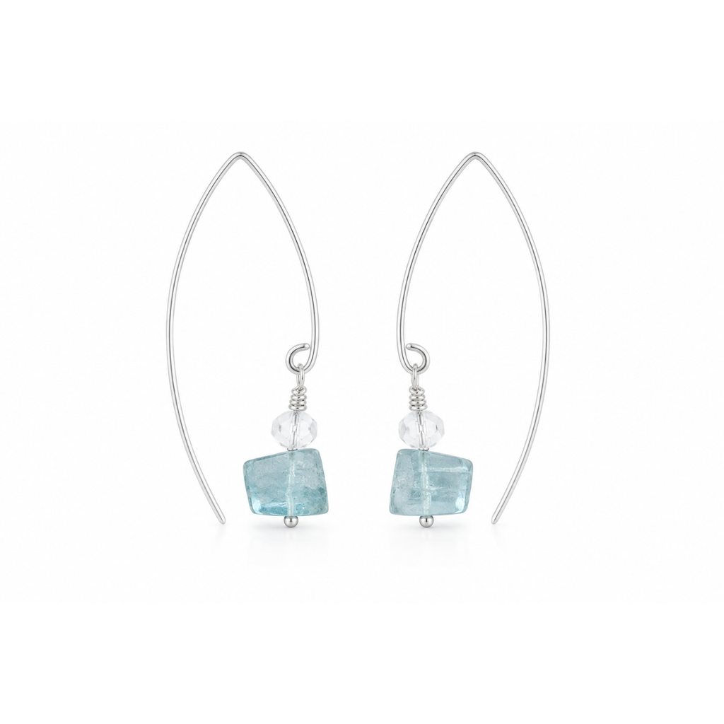 Azure Horizon Drop Earrings