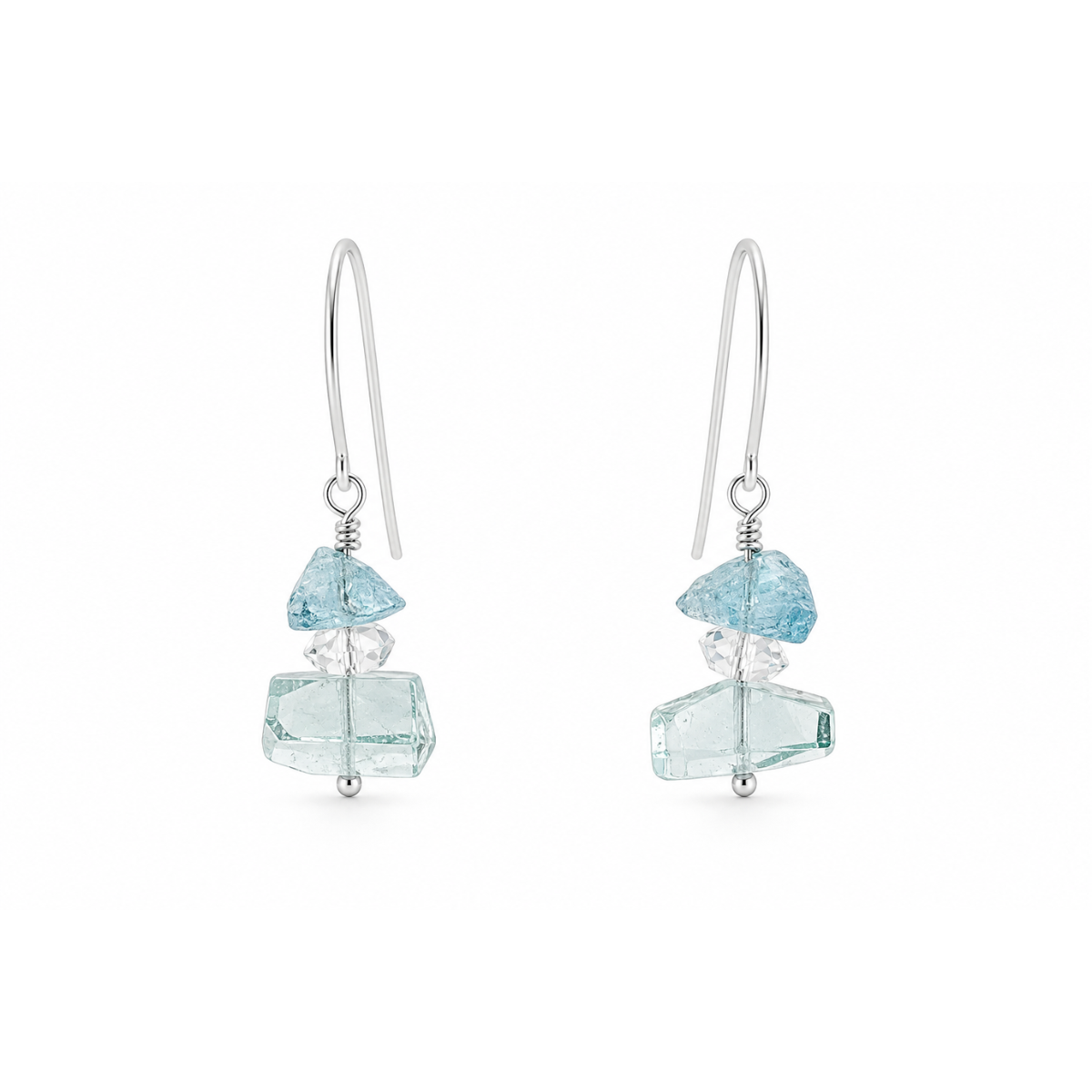 Celestial Aquamarine Drop Earrings