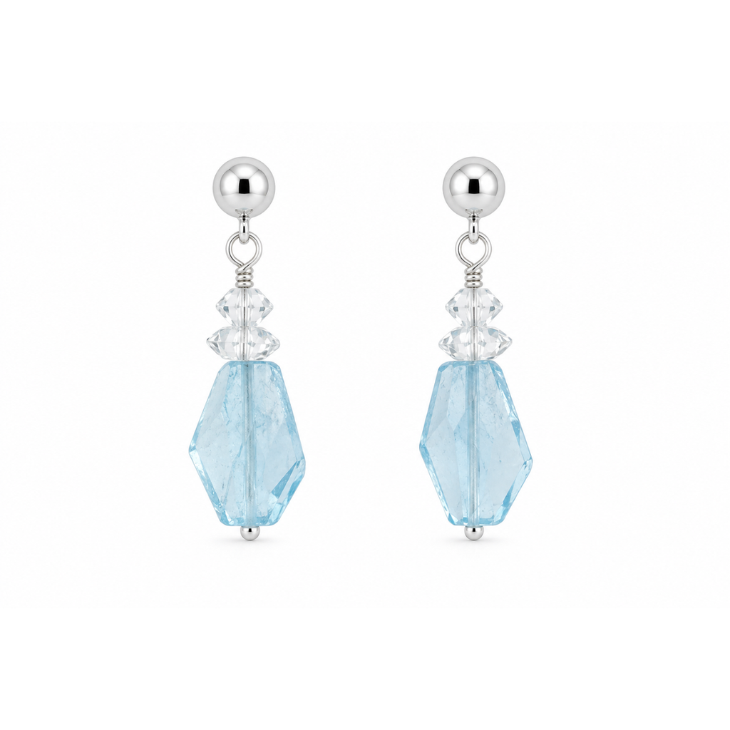 Crystal Tide Drop Earrings