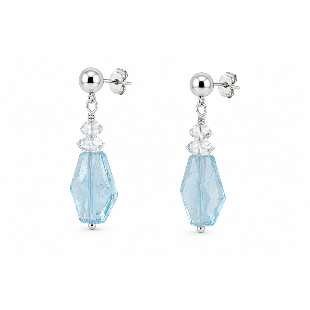 Crystal Tide Drop Earrings