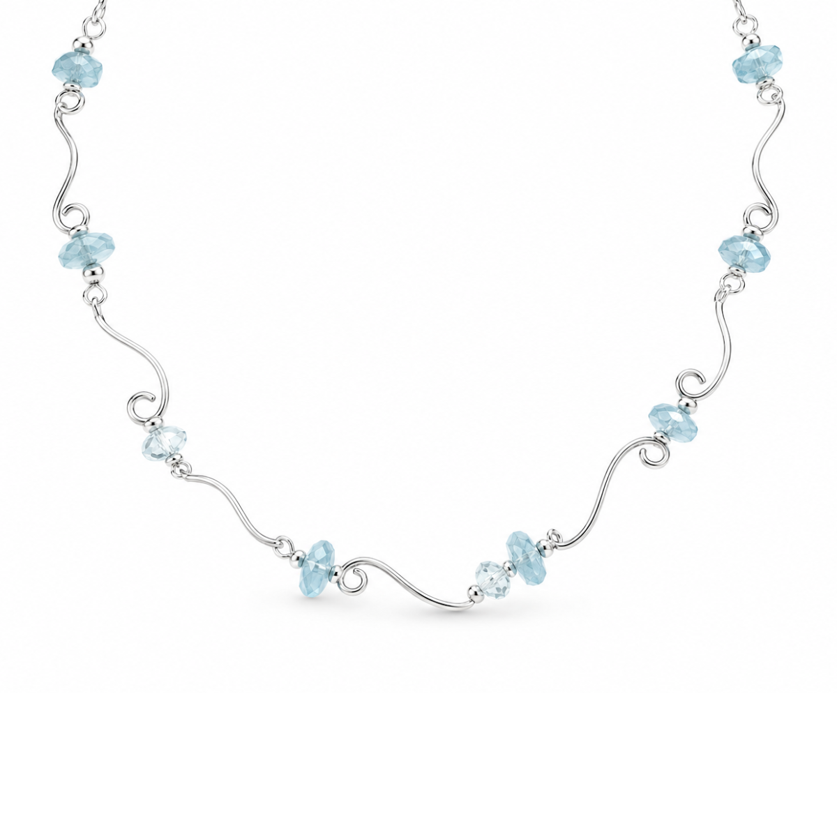 Aquamarine River Necklace