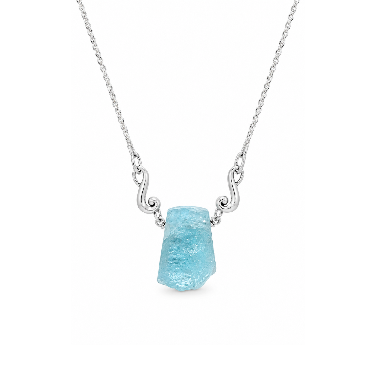 Ocean Crest Aquamarine Necklace