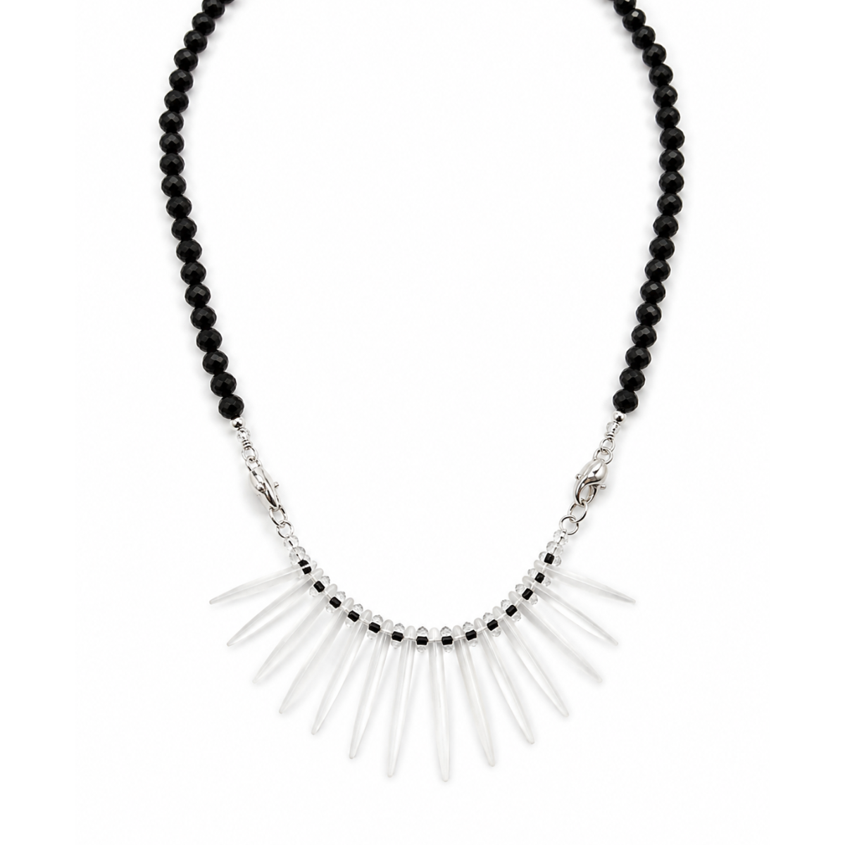 Noir Petal Statement Necklace