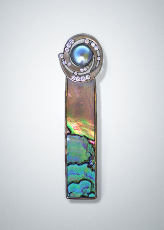 Tahitian Night Brooch