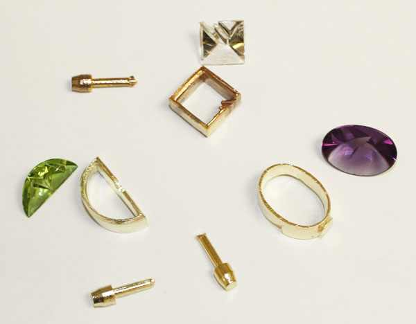 Sculptured Gemstone Rings