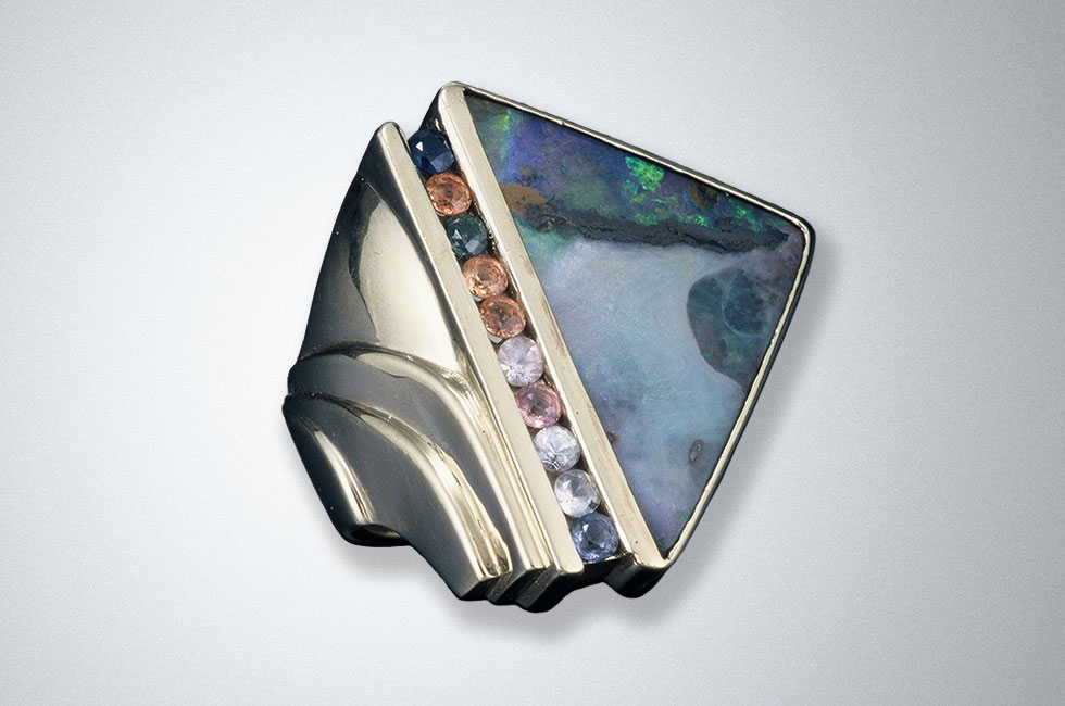 Boulder Opal Ring