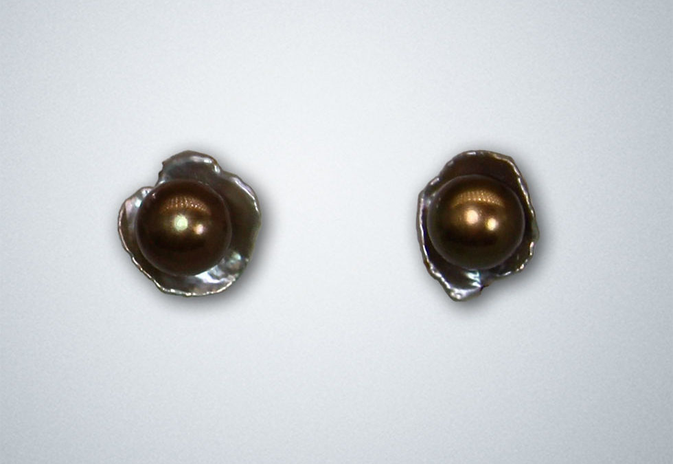 Chocolate Pearl Earrings