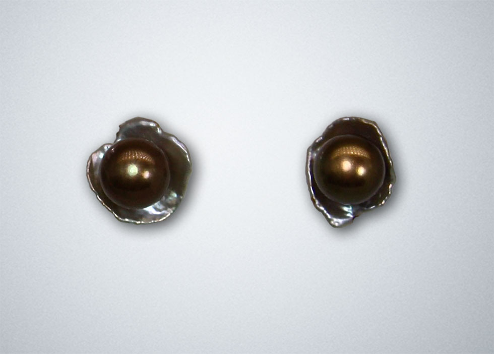 Chocolate Pearl Earrings