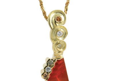 Fire Opal Pendant