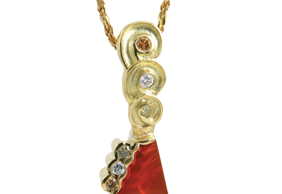 Fire Opal Pendant