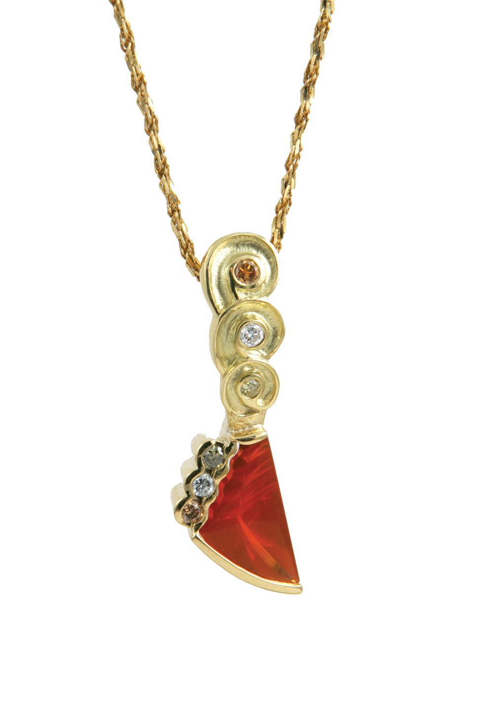Vickie Riggs Designs: Fire Opal Pendant