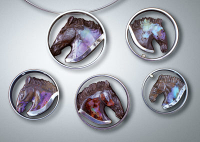 Floating Opal Horses